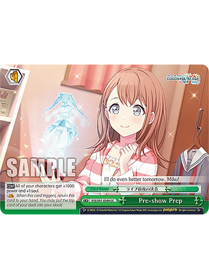 Pre-show Prep - PJS/S91-E049 CC - Climax Common 