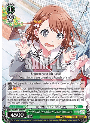 Wh-Wh-Wh-What?! Minori Hanasato - PJS/S91-E031 RR - Double Rare 
