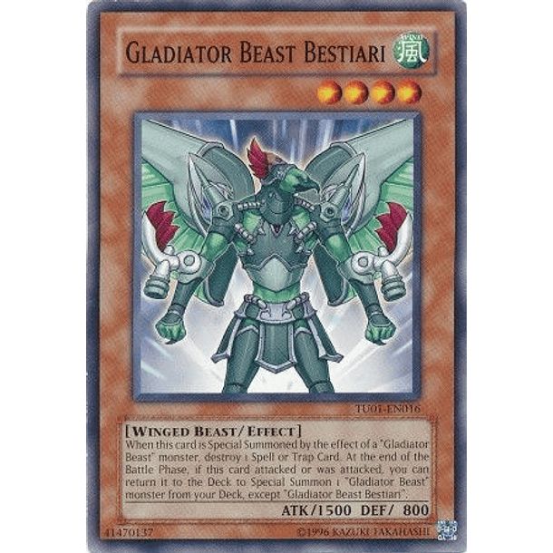 Gladiator Beast Bestiari - TU01-EN016 - Common