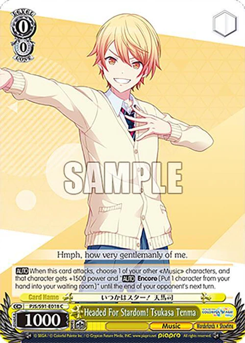Headed For Stardom! Tsukasa Tenma - PJS/S91-E018 C - Common 