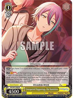 Unexpected Happenings, Rui Kamishiro - PJS/S91-E006 R - Rare 