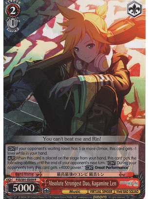Absolute Strongest Duo, Kagamine Len - PJS/S91-E059 R - Rare 