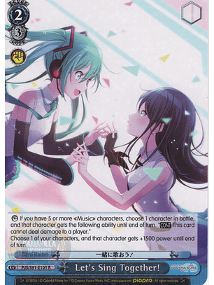 Let's Sing Together! - PJS/S91-E101 R - Rare 