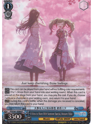 A View to Share With Someone Special, Hatsune Miku - PJS/S91-E084 R - Rare