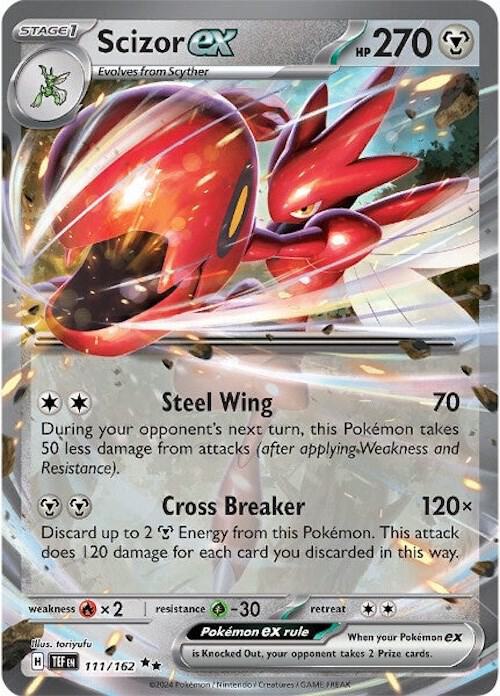 Scizor ex - 111/162 - Ultra Rare - TEF 1
