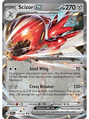 Scizor ex - 111/162 - Ultra Rare - TEF