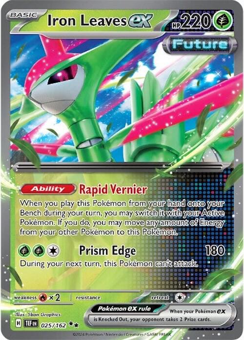 Iron Leaves ex - 025/162 - Double Rare - TEF 1