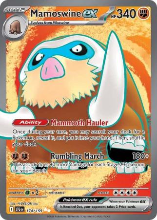 Mamoswine ex - 174/159 - Ultra Rare - JTG 1
