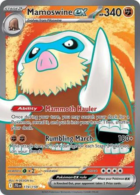 Mamoswine ex - 174/159 - Ultra Rare - JTG