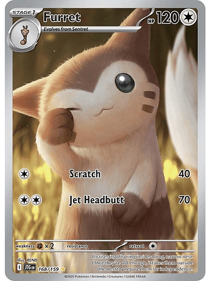 Furret - 168/159 - Illustration Rare - Jtg