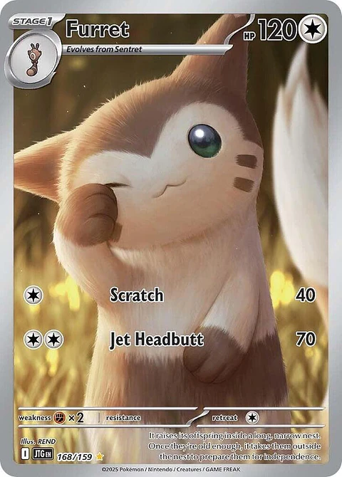 Furret - 168/159 - Illustration Rare - Jtg