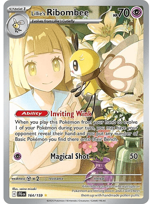Lillie's Ribombee - 164/159 - Illustration Rare - Jtg