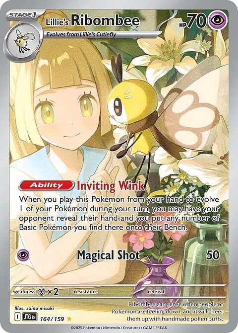 Lillie's Ribombee - 164/159 - Illustration Rare - Jtg
