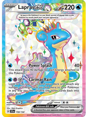 Lapras ex - 158/142 - Full Art Secret Rare