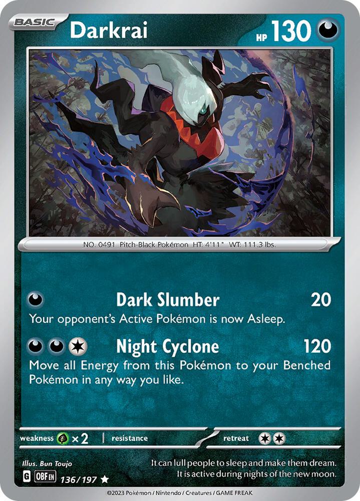 Darkrai - 136/197 - Common - Obf 1