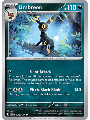 Umbreon - 130/197 - Uncommon - Obf