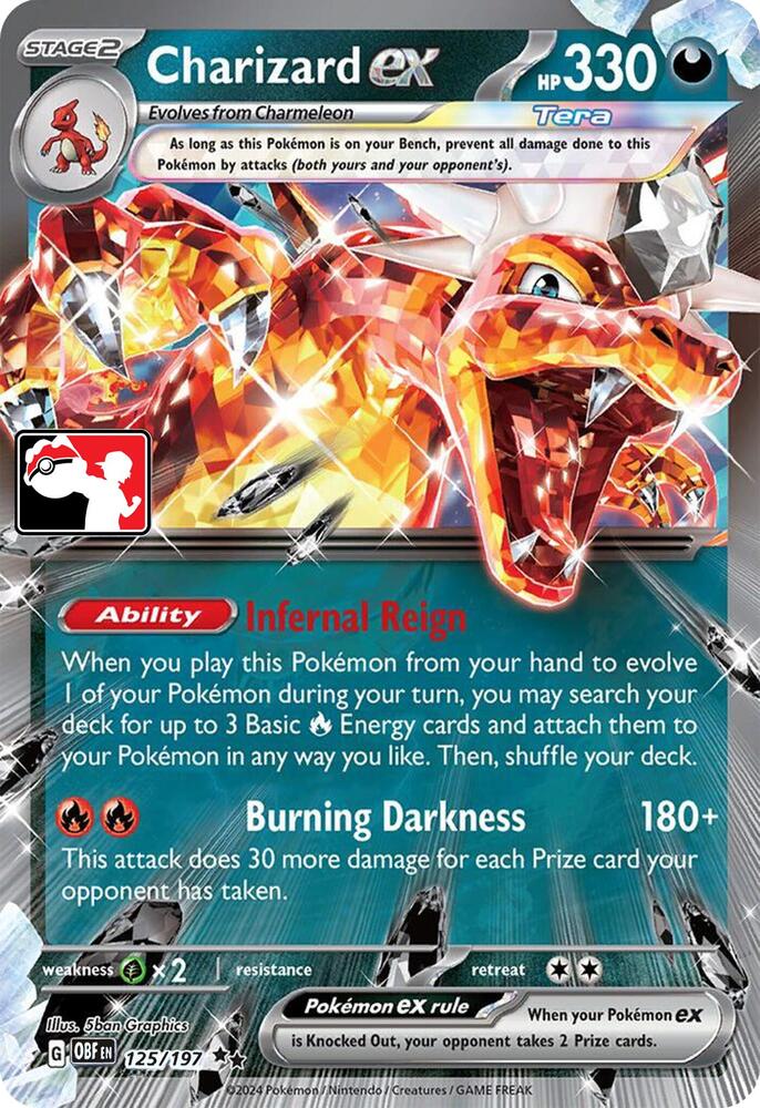 Charizard ex - 125/197 - Ultra Rare - Obf 1