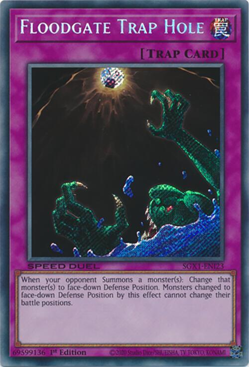 Floodgate Trap Hole - SGX1-ENI23 - Secret Rare 1