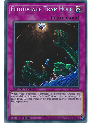 Floodgate Trap Hole - SGX1-ENI23 - Secret Rare