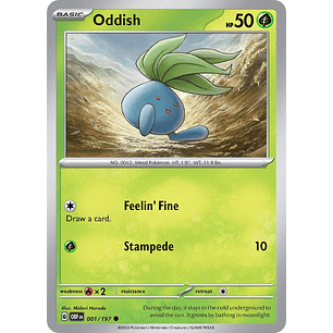 Oddish - 001/197 - Common - Obf 
