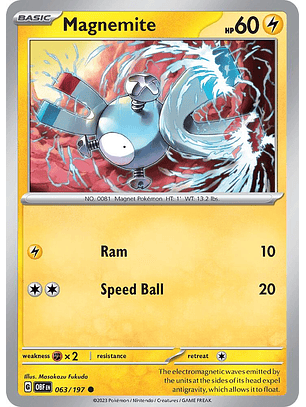 Magnemite - 063/197 - Común - Obf
