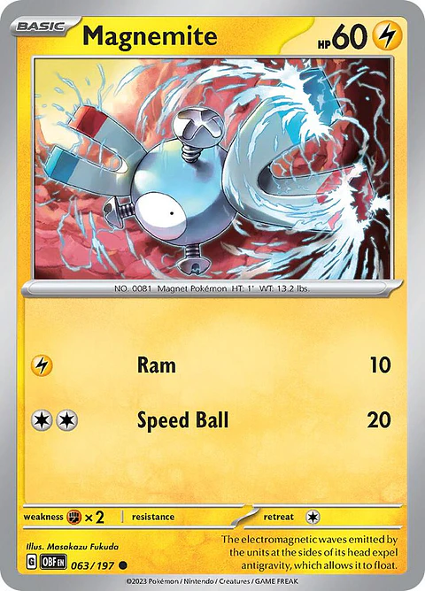 Magnemite - 063/197 - Común - Obf