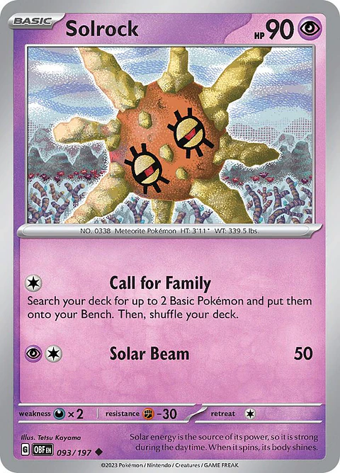 Solrock - 093/197 - Uncommon - Obf