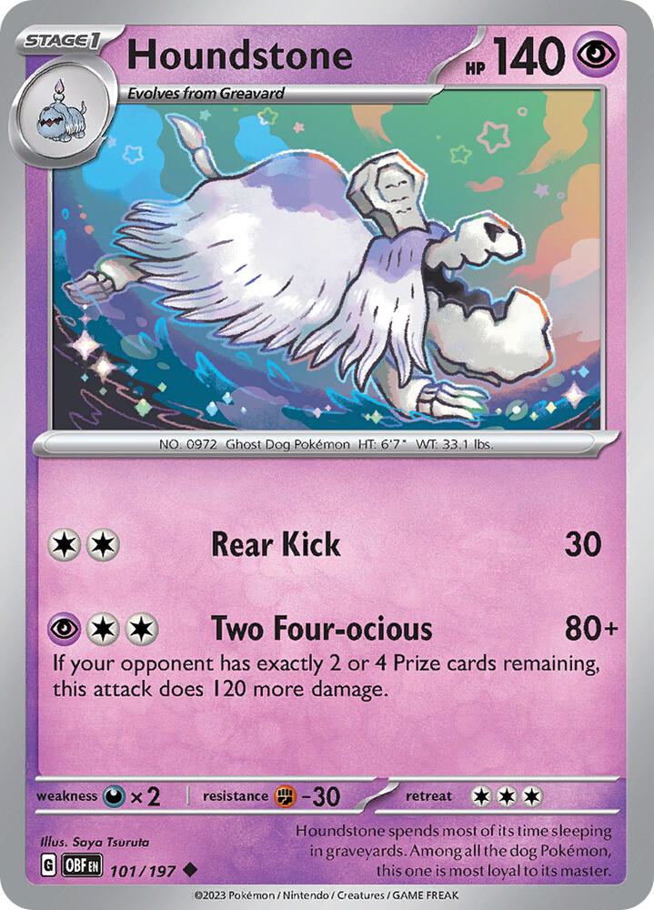 Houndstone - 101/197 - Uncommon - Obf 1