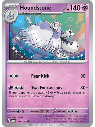 Houndstone - 101/197 - Uncommon - Obf