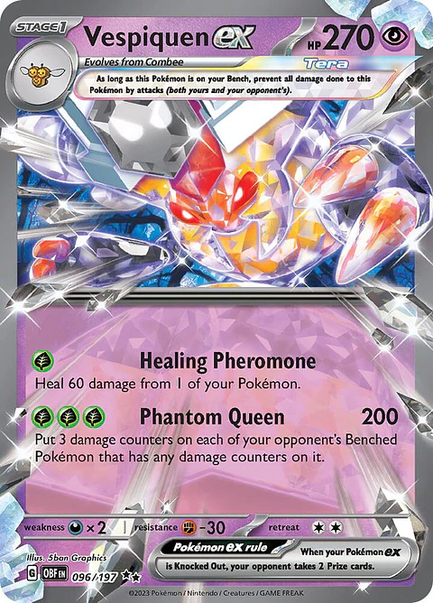 Vespiquen ex - 096/197 - Ultra raro - Obf