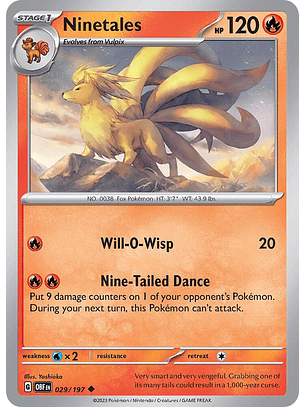 Ninetales - 029/197 - Uncommon - Obf