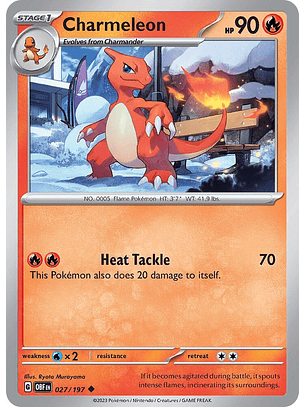 Charmeleon - 027/197 - Common - Obf