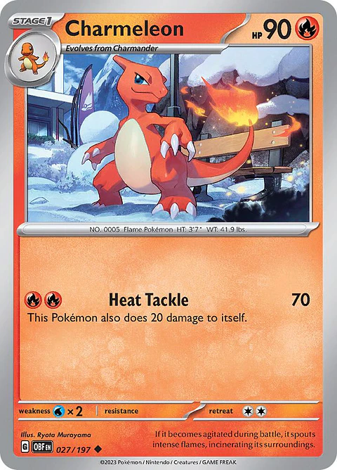 Charmeleon - 027/197 - Common - Obf