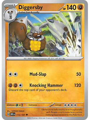Diggersby - 113/197 - Uncommon - Obf
