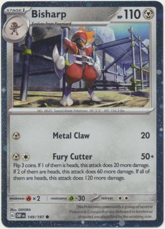 Bisharp - 149/197 - Galaxy Holo Promo - Obf 1