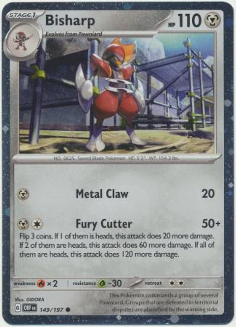 Bisharp - 149/197 - Galaxy Holo Promo - Obf