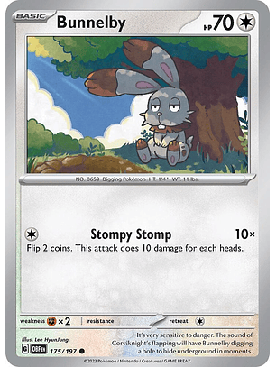 Bunnelby - 175/197 - Common - Obf