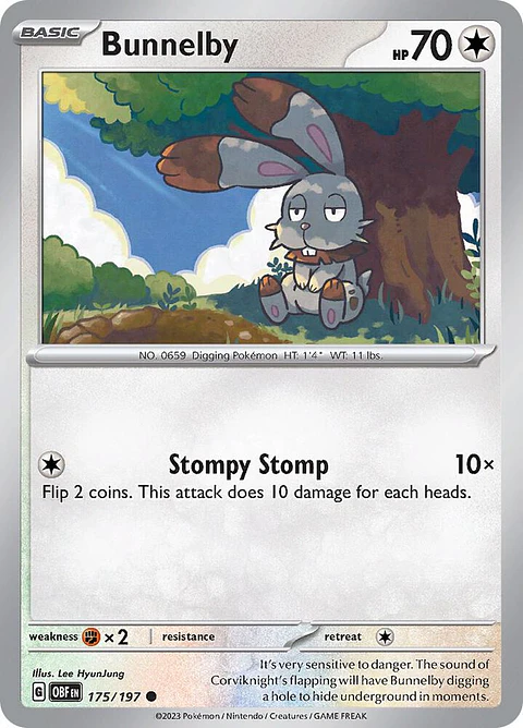 Bunnelby - 175/197 - Common - Obf