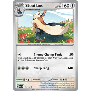 Stoutland - 172/197 - Uncommon - Obf
