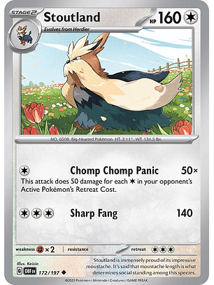 Stoutland - 172/197 - Uncommon - Obf