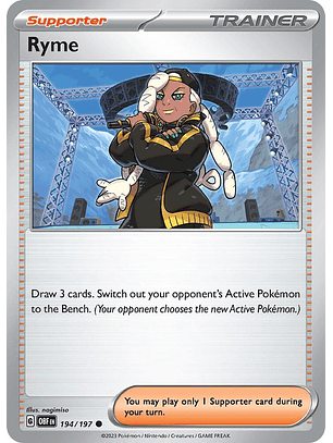 Ryme - 194/197 - Common - Obf