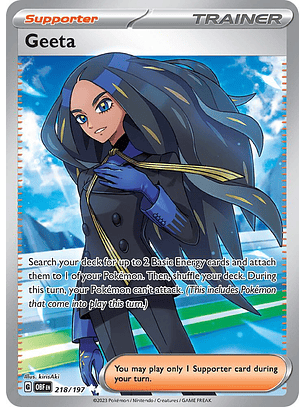 Geeta - 218/197 - Full Art Secret Rare - Obf