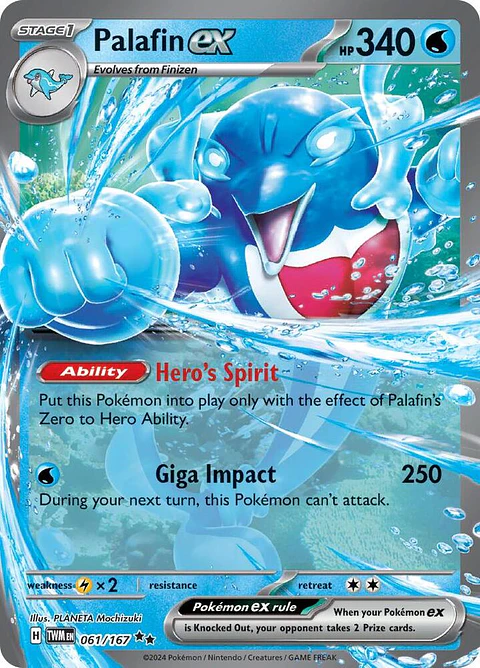 Palafin ex - 061/167 - Ultra Rare - Twm