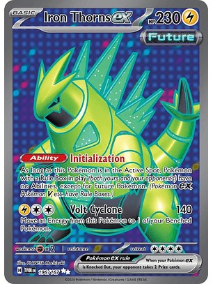 Iron Thorns ex - 196/167 - Full Art Secret Rare - Twm