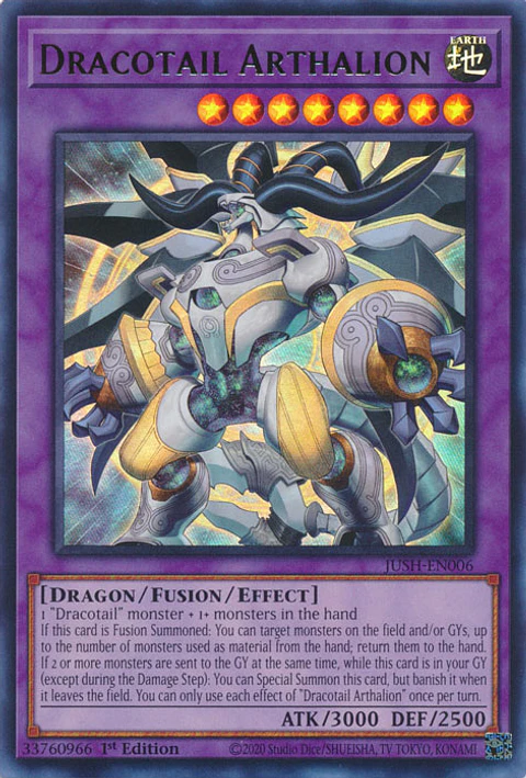 Dracotail Arthalion - JUSH-EN006 - Ultra Rare 