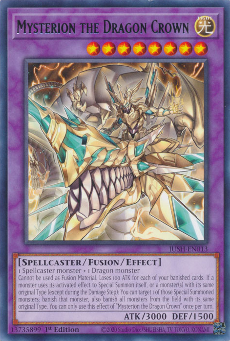 Mysterion the Dragon Crown - JUSH-EN013 - Rare  1