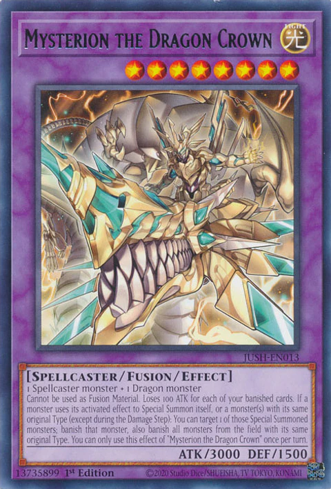 Mysterion the Dragon Crown - JUSH-EN013 - Rare 