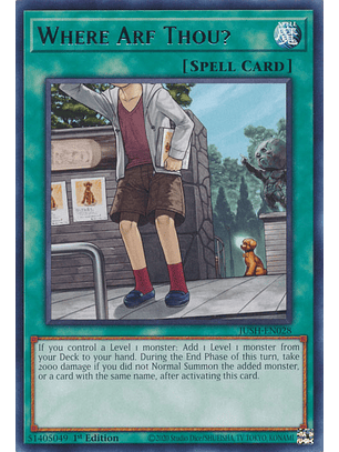 Where Arf Thou? - JUSH-EN028 - Rare 