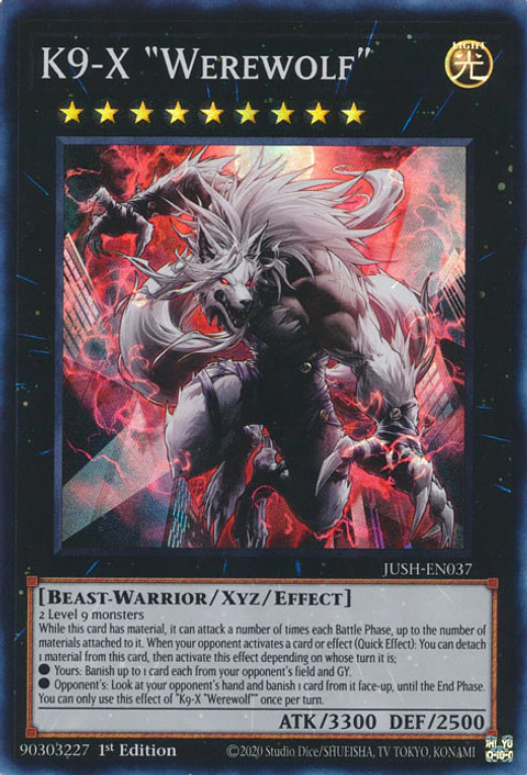 K9-X "Werewolf" - JUSH-EN037 - Super Rare 