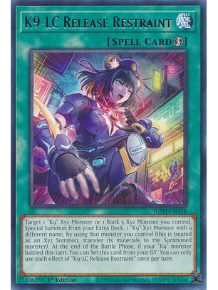 K9-LC Release Restraint - JUSH-EN038 - Rare 